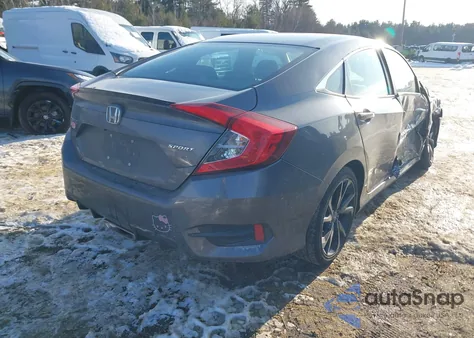 2019 Honda Civic Sport z USA, uszkodzony, nr VIN 2HGFC2F80KH547196